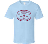 Salty Sunsets Logo T Shirt Grey